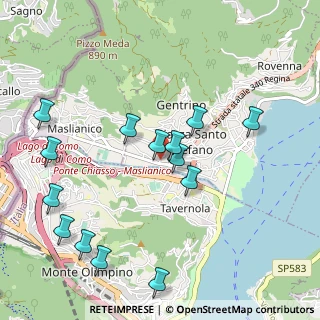 Mappa Viale Matteotti, 22012 Cernobbio CO, Italia (1.09214)