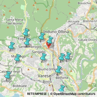 Mappa Viadotto Valganna, 21056 Induno Olona VA, Italia (2.36)