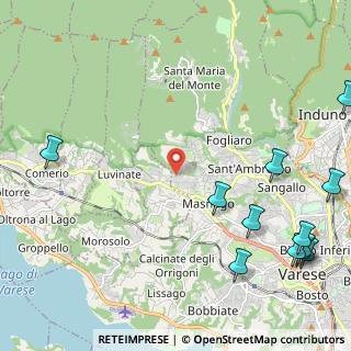 Mappa Via Romeo Lanfranconi, 21100 Varese VA, Italia (3.21667)