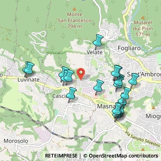 Mappa Via Romeo Lanfranconi, 21100 Varese VA, Italia (1.0555)