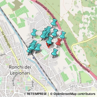 Mappa Via Pietro Zorutti, 34077 Ronchi dei Legionari GO, Italia (0.27308)