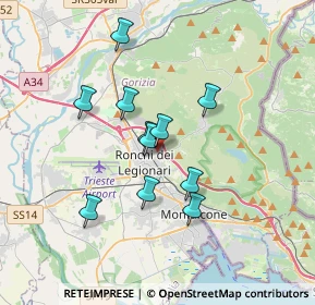 Mappa Via Pietro Zorutti, 34077 Ronchi dei Legionari GO, Italia (2.81727)