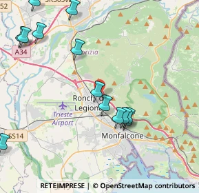 Mappa Via Brigata Modena, 34077 Ronchi dei Legionari GO, Italia (4.79308)