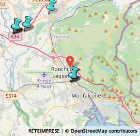 Mappa Via Brigata Modena, 34077 Ronchi dei Legionari GO, Italia (5.1225)