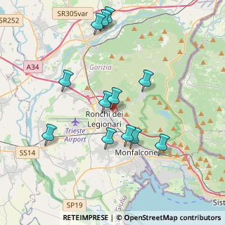 Mappa Via Brigata Modena, 34077 Ronchi dei Legionari GO, Italia (3.8)