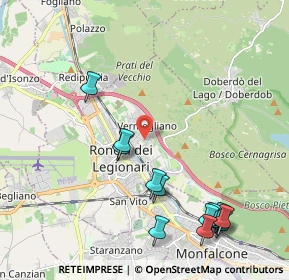 Mappa Via Brigata Modena, 34077 Ronchi dei Legionari GO, Italia (2.44538)