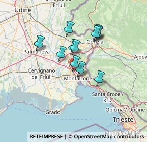 Mappa Via Brigata Modena, 34077 Ronchi dei Legionari GO, Italia (10.69643)