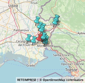 Mappa Via Pietro Zorutti, 34077 Ronchi dei Legionari GO, Italia (7.20067)