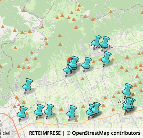 Mappa 31017 Pieve del Grappa TV, Italia (4.87053)