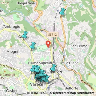Mappa Via Enrico Butti, 21100 Varese VA, Italia (1.416)