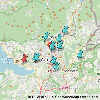 Mappa Via Enrico Butti, 21100 Varese VA, Italia (2.71917)