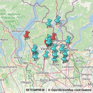 Mappa Via Enrico Butti, 21100 Varese VA, Italia (10.531)