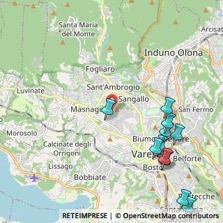Mappa Via Goffredo Mameli, 21100 Varese VA, Italia (2.73818)