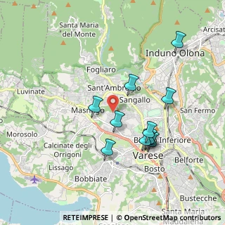 Mappa Via Goffredo Mameli, 21100 Varese VA, Italia (1.72364)
