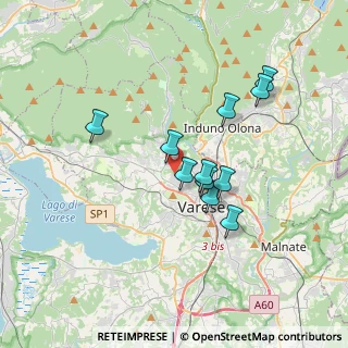 Mappa Via Goffredo Mameli, 21100 Varese VA, Italia (2.93727)