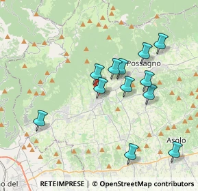 Mappa Via M. del Cavolo, 31017 Crespano del Grappa TV, Italia (3.54833)