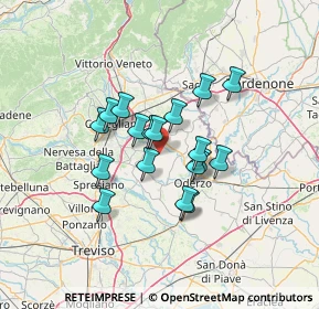 Mappa Via Cal di Mezzo, 31028 Vazzola TV, Italia (9.84556)