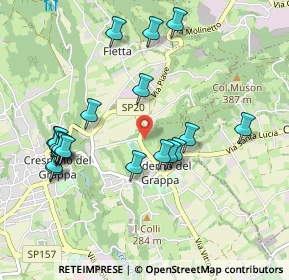 Mappa Via IV Novembre, 31017 Paderno del Grappa TV, Italia (1.02)