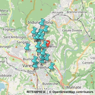 Mappa Via Tarvisio, 21100 Varese VA, Italia (1.4085)