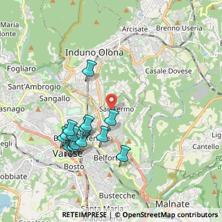 Mappa Via Tarvisio, 21100 Varese VA, Italia (1.92571)