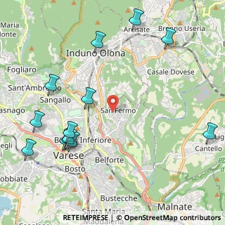 Mappa Via Tarvisio, 21100 Varese VA, Italia (2.62385)