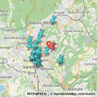 Mappa Via Tarvisio, 21100 Varese VA, Italia (1.5615)