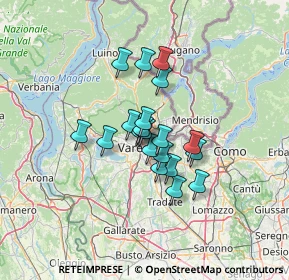 Mappa Via Tarvisio, 21100 Varese VA, Italia (8.8585)