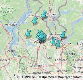 Mappa Via Tarvisio, 21100 Varese VA, Italia (8.11333)