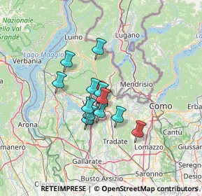 Mappa Via Tarvisio, 21100 Varese VA, Italia (9.40167)