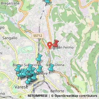 Mappa SS344, 21100 Varese VA, Italia (1.456)