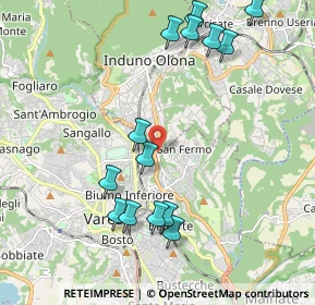 Mappa SS344, 21100 Varese VA, Italia (2.22)