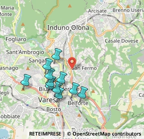 Mappa SS344, 21100 Varese VA, Italia (1.69545)