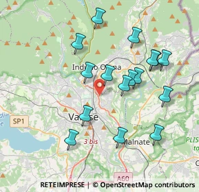 Mappa SS344, 21100 Varese VA, Italia (3.65625)