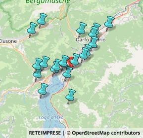 Mappa Via Comarolo, 25055 Pisogne BS, Italia (6.121)