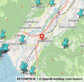 Mappa Via Comarolo, 25055 Pisogne BS, Italia (3.4965)