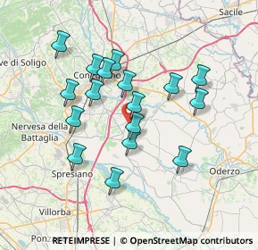 Mappa Via San Marco, 31010 Mareno di Piave TV, Italia (6.35118)