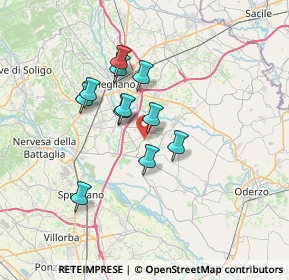Mappa Via San Marco, 31010 Mareno di Piave TV, Italia (5.36455)