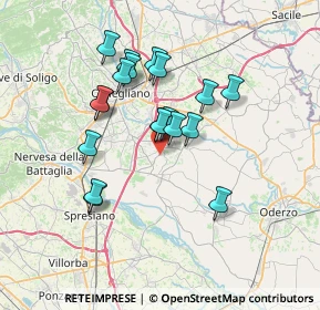 Mappa Via San Marco, 31010 Mareno di Piave TV, Italia (5.98211)
