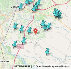 Mappa Via San Marco, 31010 Mareno di Piave TV, Italia (4.6825)