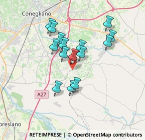 Mappa Via San Marco, 31010 Mareno di Piave TV, Italia (2.94333)