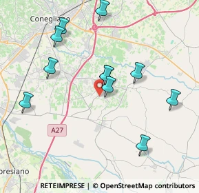 Mappa Via San Marco, 31010 Mareno di Piave TV, Italia (3.86727)