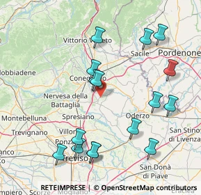 Mappa Via San Marco, 31010 Mareno di Piave TV, Italia (17.0175)