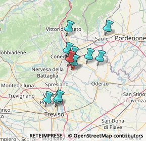 Mappa Via San Marco, 31010 Mareno di Piave TV, Italia (10.71545)