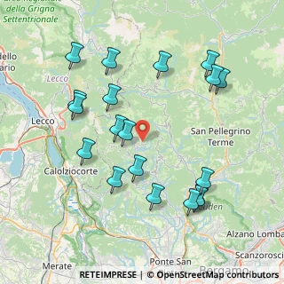 Mappa Corna Imagna, 24030 Corna Imagna BG, Italia (8.36526)