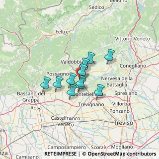 Mappa Vicolo degli Alpini, 31041 Cornuda TV, Italia (8.08182)