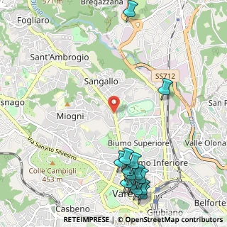 Mappa Via Carantani, 21100 Varese VA, Italia (1.42143)