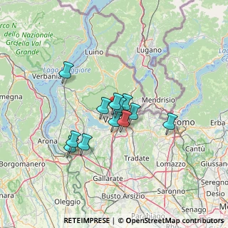 Mappa Via Bellotto Bernardo, 21100 Varese VA, Italia (9.55)