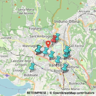 Mappa Via Bellotto Bernardo, 21100 Varese VA, Italia (1.55071)