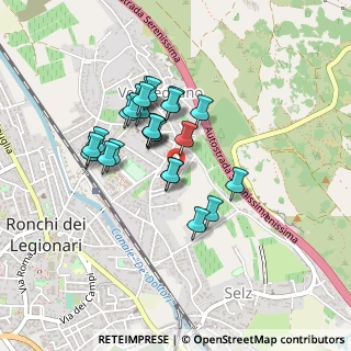 Mappa Via delle Feresse, 34077 Ronchi dei Legionari GO, Italia (0.332)