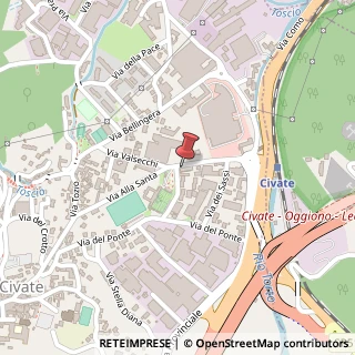 Mappa Via alla Santa, 30, 23862 Civate, Lecco (Lombardia)